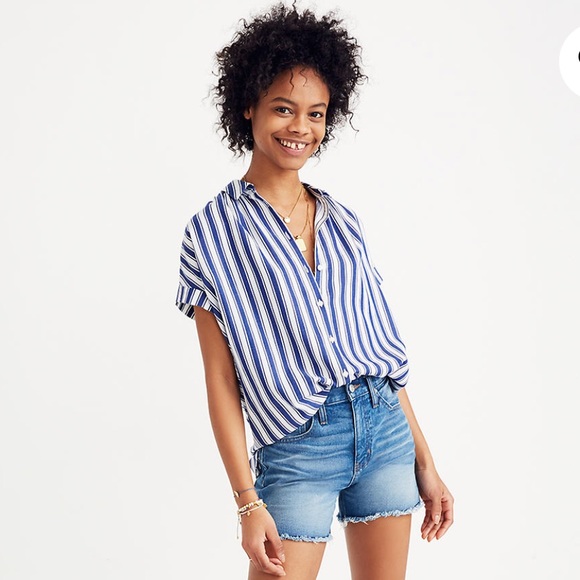 Madewell Tops - Madewell Central Shirt – Shea Stripe